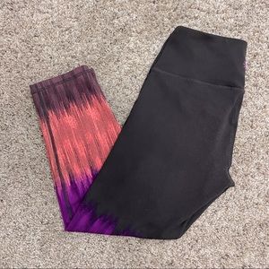 Athleta Ladies Size XSmall Brown Multi Color Leggings